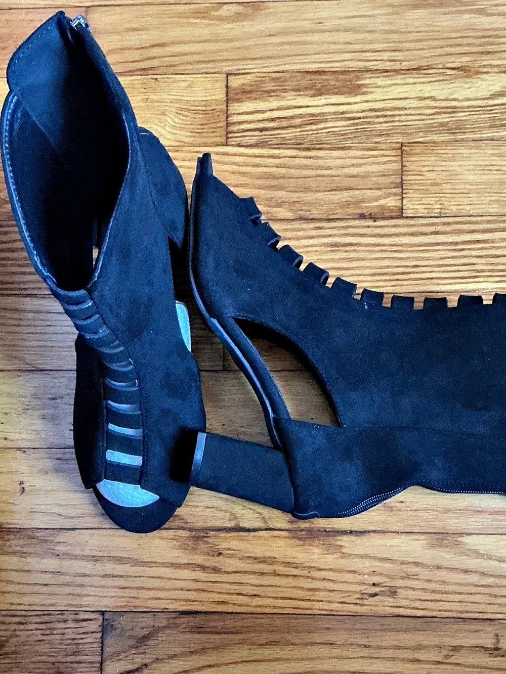 Black Cutout Heels